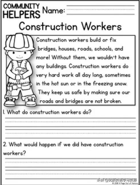 英语原版阅读:Construction Workers(原版英语阅读来源于英语学习) 汽修知识 英语原版阅读:Construction Workers(原版英语阅读来源于英语学习) 汽修知识