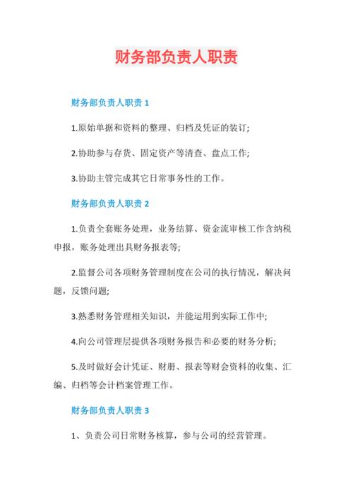 什么是财务负责人 学类资讯 什么是财务负责人 学类资讯